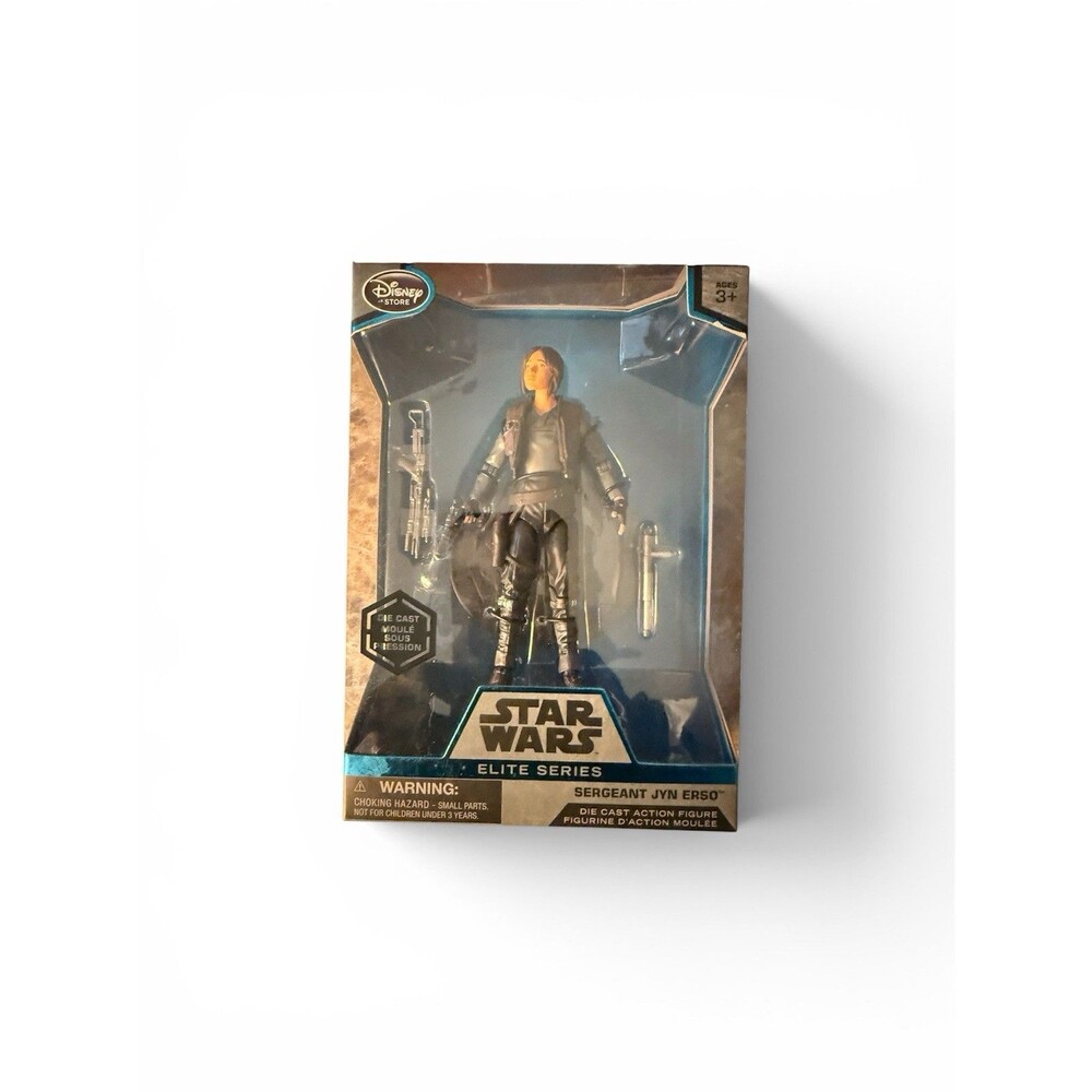 New Disney Store Star Wars Elite Series Sergeant Jyn Erso Die Cast Action Figure